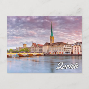 Greetings From Zurich, Switzerland Postcard