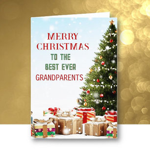 Greetings! Grandparents Merry Christmas Card