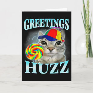 Greetings Huzz Funny Gen Z Gen Alpha Slang Meme  Card
