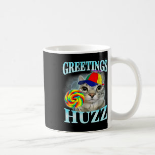 Greetings Huzz Funny Gen Z Gen Alpha Slang Meme Coffee Mug