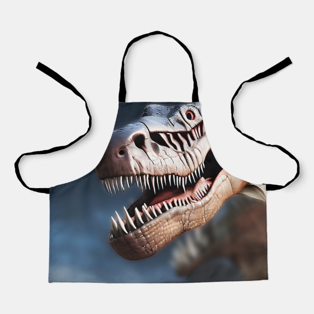 Greetings My Fellow T Rexs, Kids Apron (Front)