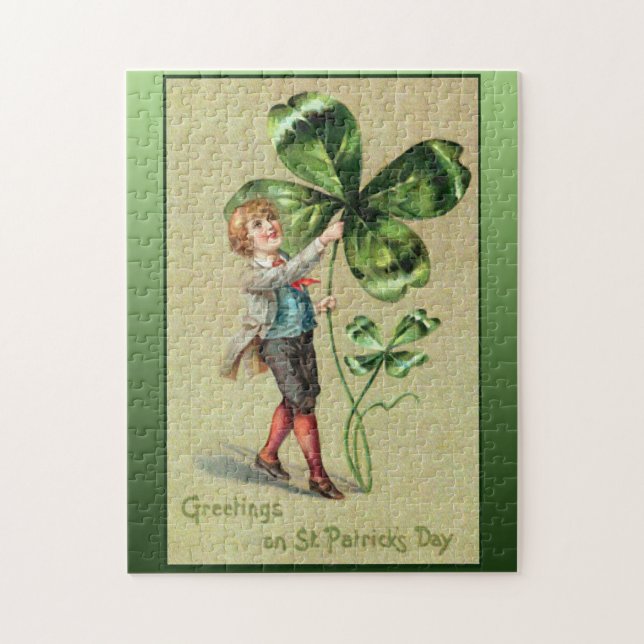 Greetings on St. Patrick's Day Jigsaw Puzzle (Vertical)