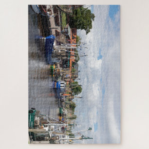 Greetsiel Lower Saxony Germany Fishing harbour.    Jigsaw Puzzle