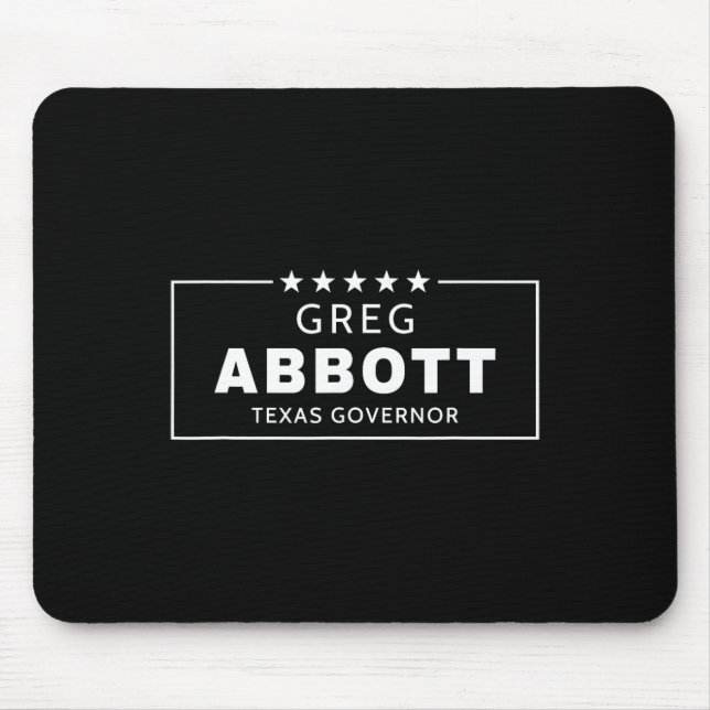 Greg Abbott Election Texas Governor Republican Red Mouse Pad (Front)