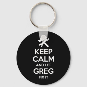 Greg Fix Quote Funny Birthday Personalised Name Key Ring