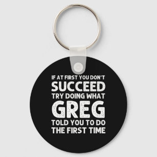 Greg Gift Name Personalised Birthday Fun Christmas Key Ring