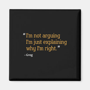 Greg Gift Quote Funny Birthday Personalised Name I Magnet