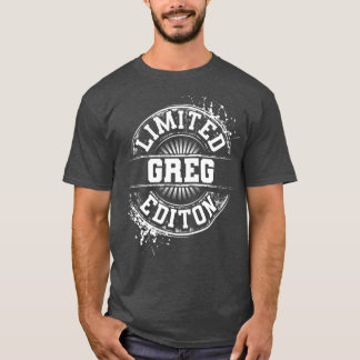 GREG Limited Edition Funny Personalised Name T-Shirt