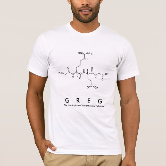Greg peptide name shirt (Front)
