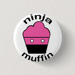 Greg the Ninja Muffin 3 Cm Round Badge