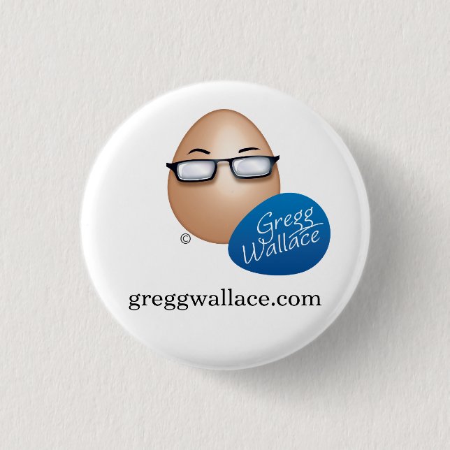 greggwallace.com 3 cm round badge (Front)