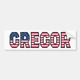 Gregor Name First Name USA Sticker Sticker Auto