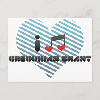 Gregorian Chant fan Postcard