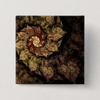 Gregorian Chant Fractal 15 Cm Square Badge
