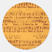 Gregorian chant music score