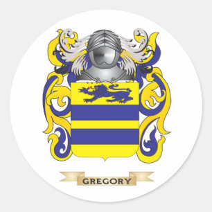 Gregory Coat of Arms (Family Crest) Classic Round Sticker