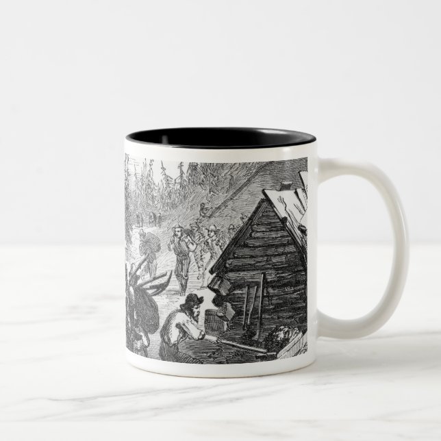 Gregory Gold Diggings, Colorado Two-Tone Coffee Mug (Right)