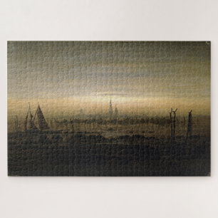 Greifswald in Moonlight – Caspar David Friedrich Jigsaw Puzzle
