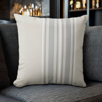 Greige and Grey Stripes Off-Centre Modern #D3CFC7
