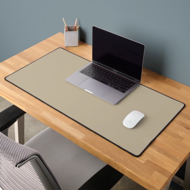 Greige Minimalist Desk Mat | Aesthetic Office (Office 2)