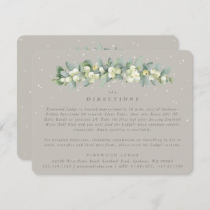 Greige Snowberry+Eucalyptus Garland Directions Enclosure Card
