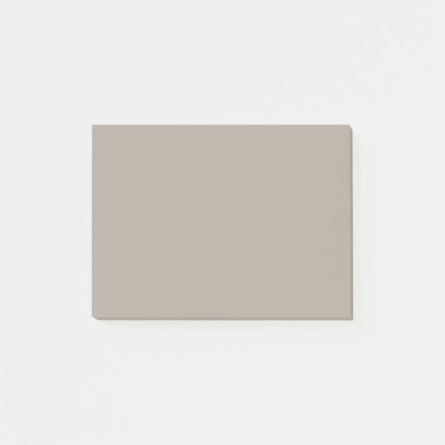 Greige Solid Colour Customise It Post-it Notes (Front)
