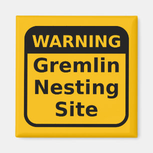 Gremlin Warning Magnet