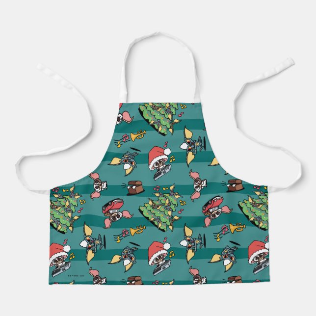 Gremlins | Cute Comic Christmas Pattern Apron (Front)