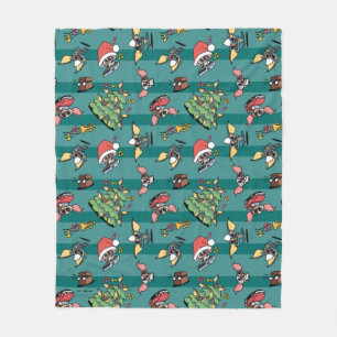 Gremlins   Cute Comic Christmas Pattern Fleece Blanket