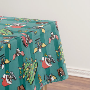 Gremlins   Cute Comic Christmas Pattern Tablecloth