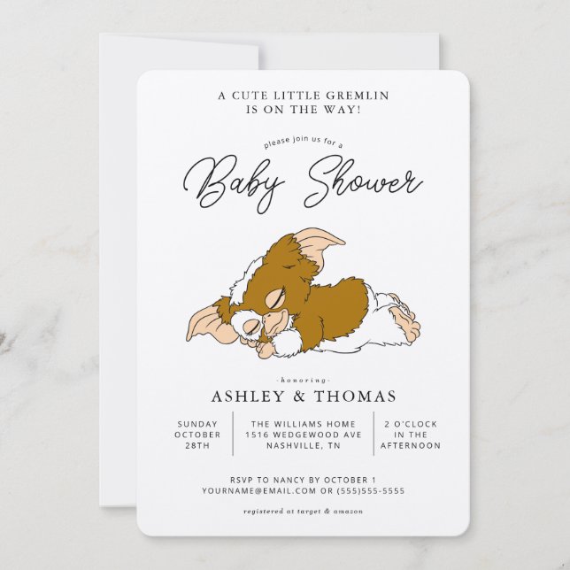 Gremlins | Gizmo Baby Shower Invitation (Front)