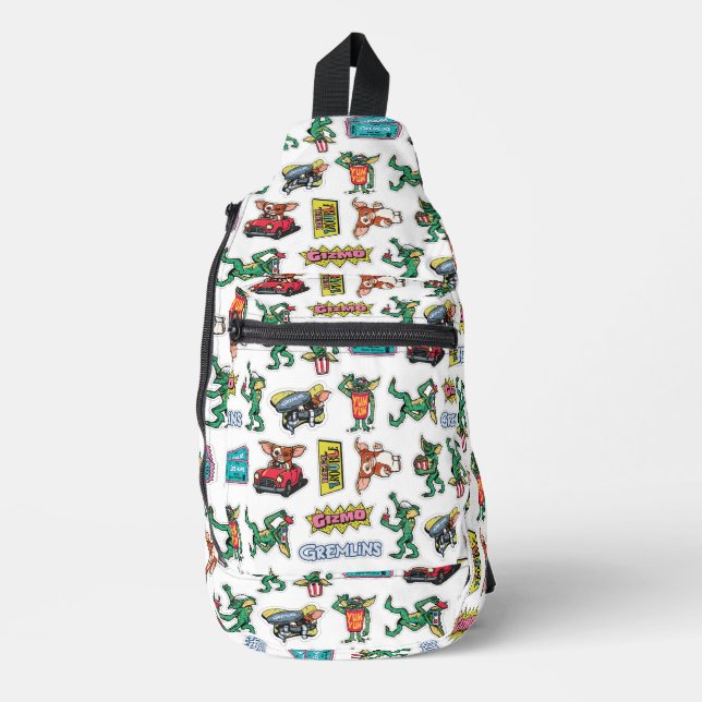Gremlins™ Sticker Fun Pattern Sling Bag (Front)