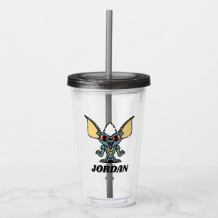 Gremlins   Stripe Cute Comic   Add Your Name Acrylic Tumbler