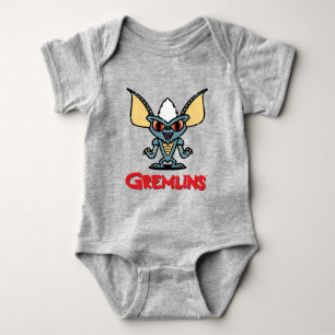 Gremlins Stripe Cute Comic Character Baby Bodysuit