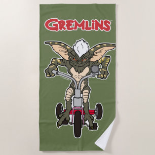 Gremlins Stripe Riding Tricycle Beach Towel