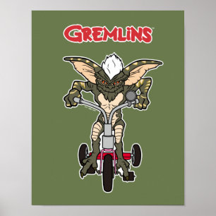 Gremlins   Stripe Riding Tricycle Poster