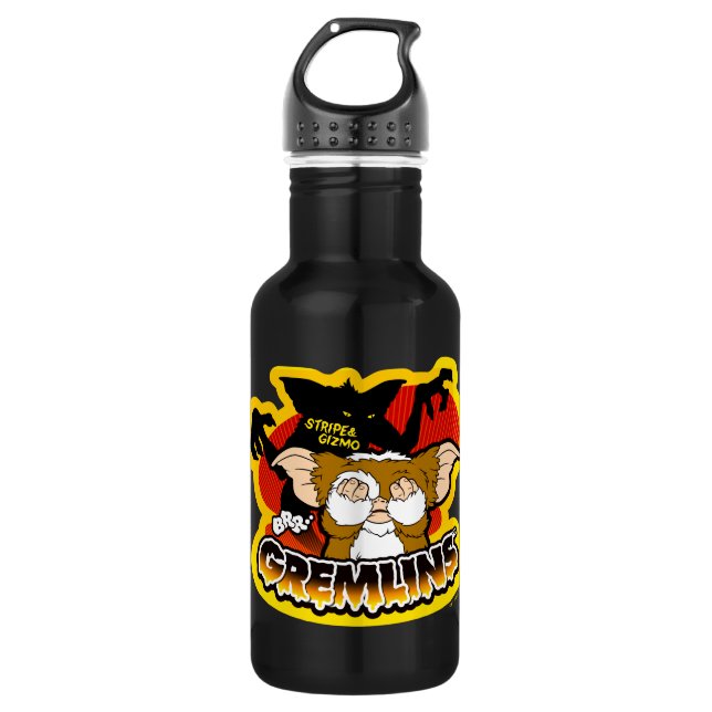 Gremlins | Stripe Scaring Gizmo 532 Ml Water Bottle (Front)