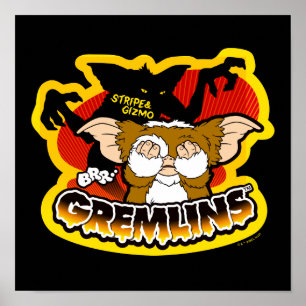 Gremlins   Stripe Scaring Gizmo Poster