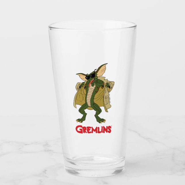 Gremlins | Stripe Trench Coat Flash Glass (Front)