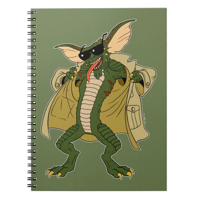 Gremlins | Stripe Trench Coat Flash Notebook (Front)