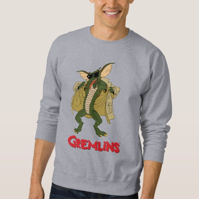 Gremlins | Stripe Trench Coat Flash Sweatshirt (Front)