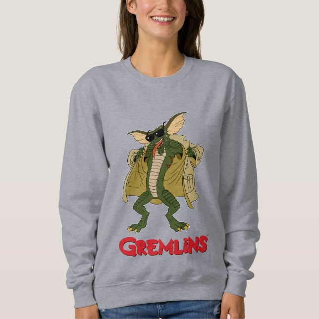 Gremlins | Stripe Trench Coat Flash Sweatshirt (Front)