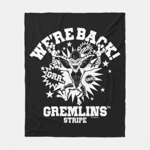 Gremlins   Stripe We're Back Fleece Blanket