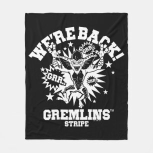 Gremlins   Stripe We're Back Fleece Blanket