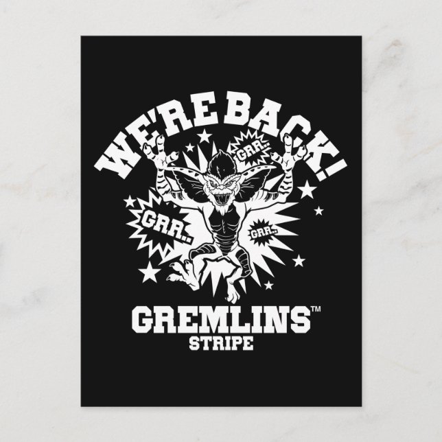Gremlins | Stripe We're Back Postcard (Front)
