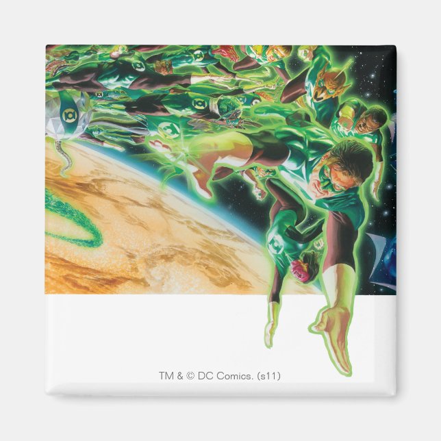 Gren Lanterns Flying in Space Magnet (Front)