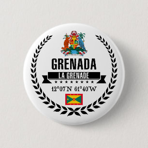 Grenada 6 Cm Round Badge