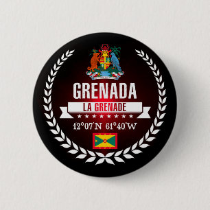 Grenada 6 Cm Round Badge