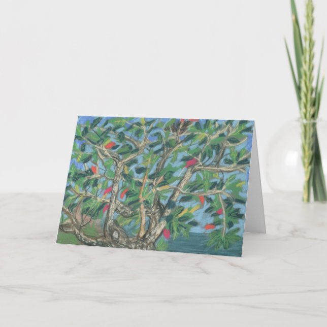 Grenada Almond Tree Card (Front)