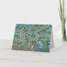 Grenada Almond Tree Holiday Card